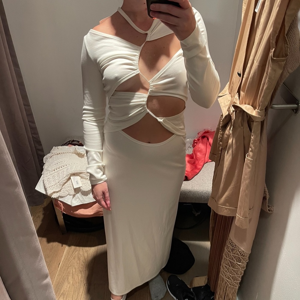 Sid Neigum NYT tension cutout fitted dress